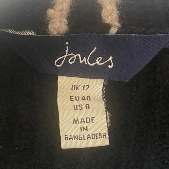 Joules Hallie Black Wool Cashmere Turtleneck Sweater Dress Size 8 - Picture 3 of 14